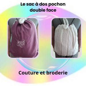 Le sac à dos pochon double face