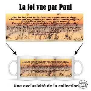 Mug à Texte - La foi vue par Paul