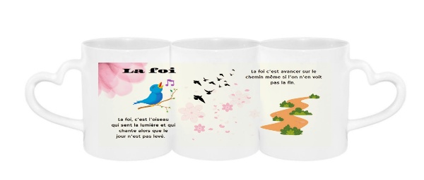 Mug à texte - La foi – Image 2