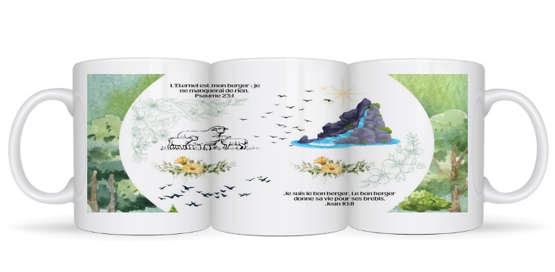 Mug à texte - L'éternel est mon berger – Image 2